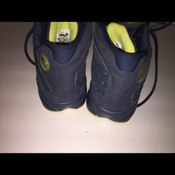 YOUTH Nike Air jordans blue retro 13 size 2y kids - Picture 3 of 4